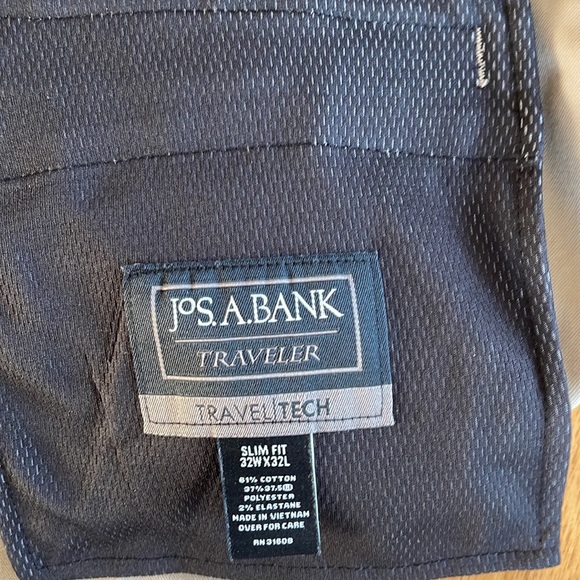 Travel Tech Slim Fit Flat Front Casual Pants 32 x 32 - Picture 5 of 5